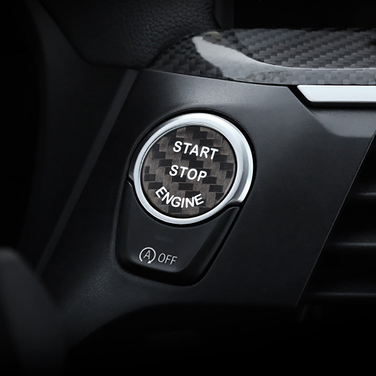Carbon Fiber Start Stop Button for BMW (Model B)