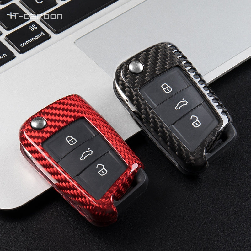 Volkswagen Carbon Fiber Key Fob Case (Model C) - T-Carbon Official