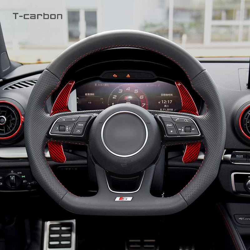 T-Carbon for Audi Carbon Fiber Paddle Shifters (Model D: 2016 onwards) - T-Carbon Official Store