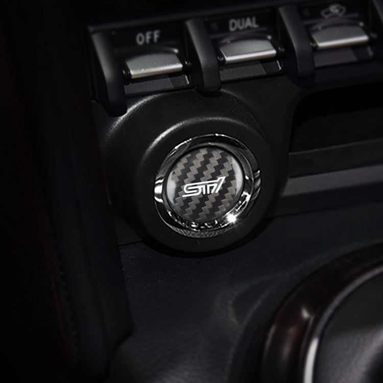 Carbon Fiber Start Stop Button for Subaru (Model B)