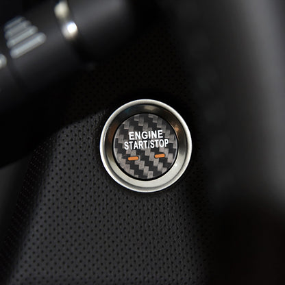 Carbon Fiber Start Stop Button for Chevrolet (Model C)