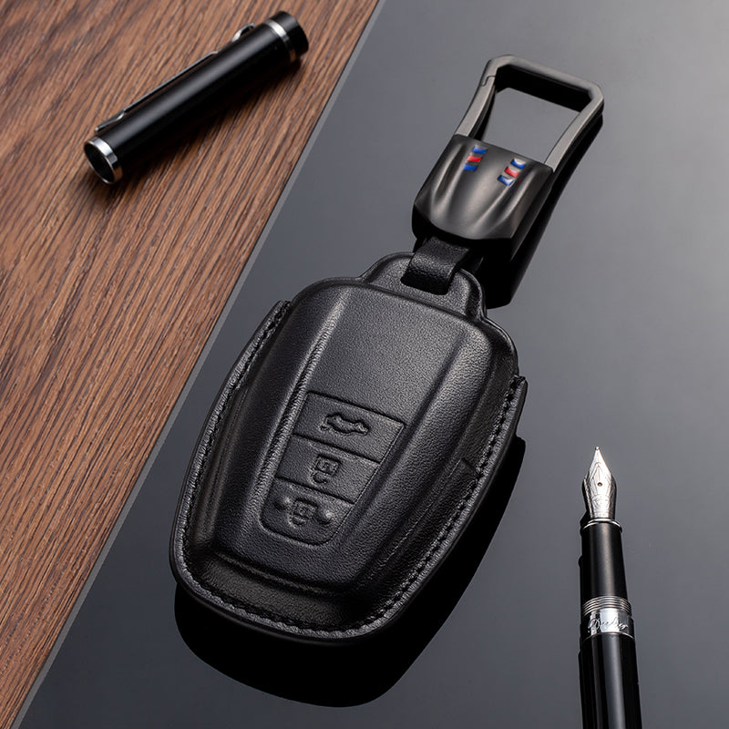 Leather Key Fob Cover for Toyota (Model D) - T-Carbon Official Store