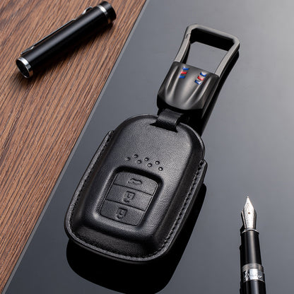 Leather Key Fob Cover for Honda (Model C) - T-Carbon Official Store