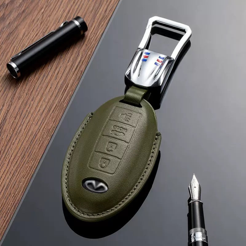 Leather Key Fob Cover for Infiniti (Model B) - T-Carbon Official Store