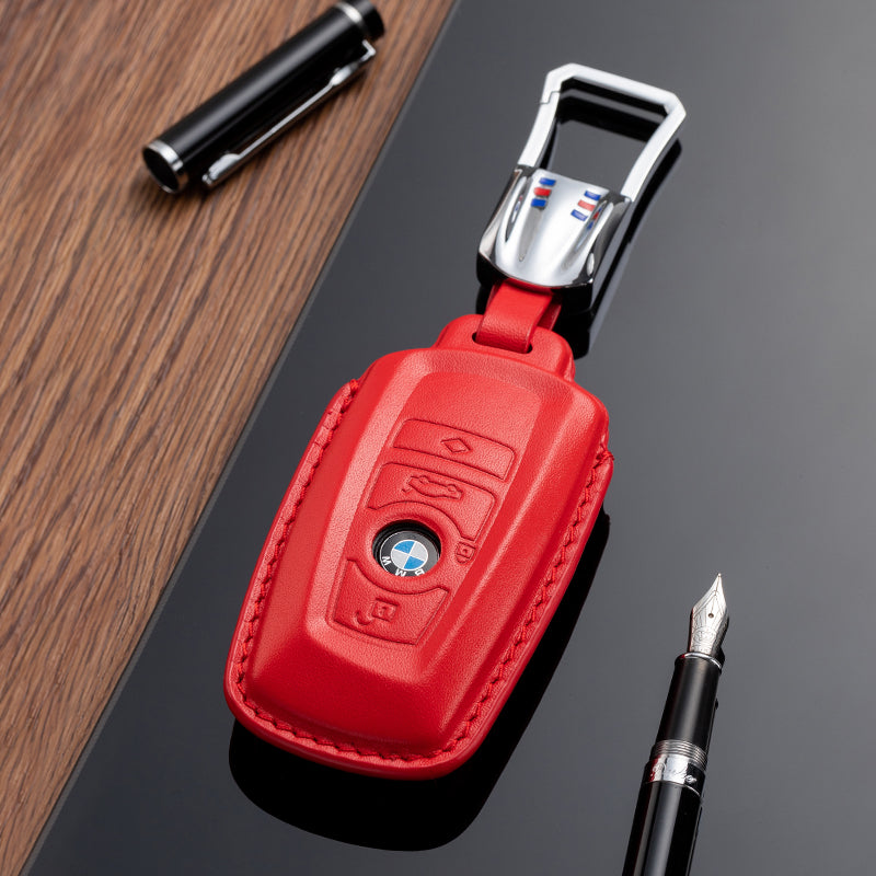 Leather Key Fob Cover for BMW (Model A) - T-Carbon Official Store