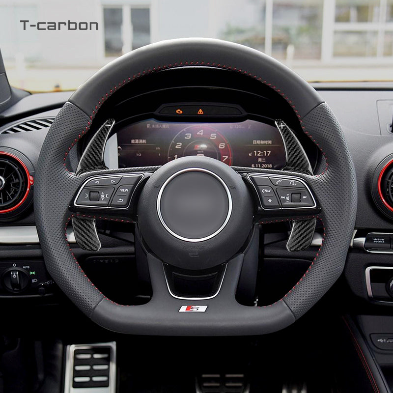 T-Carbon for Audi Carbon Fiber Paddle Shifters (Model D: 2016 onwards) - T-Carbon Official Store