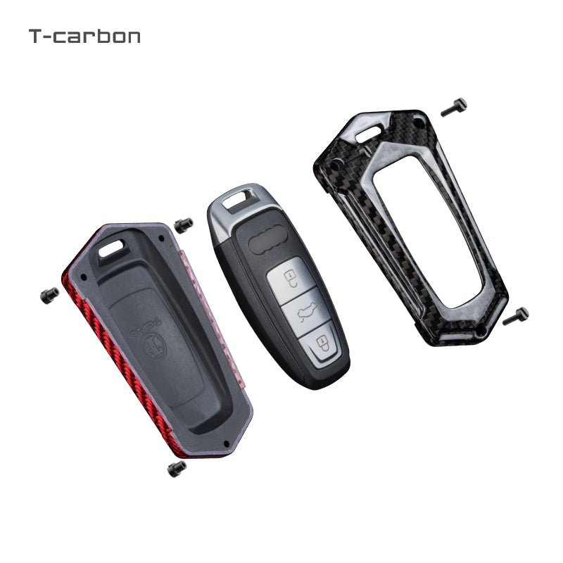 T-Carbon for Audi Carbon Fiber Transformers Key Fob Case (Model D) - T-Carbon Official Store