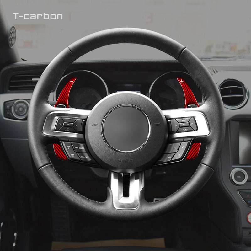 T-Carbon for Ford Mustang Carbon Fiber Paddle Shifters (Model B: 2015-2017) - T-Carbon Official Store