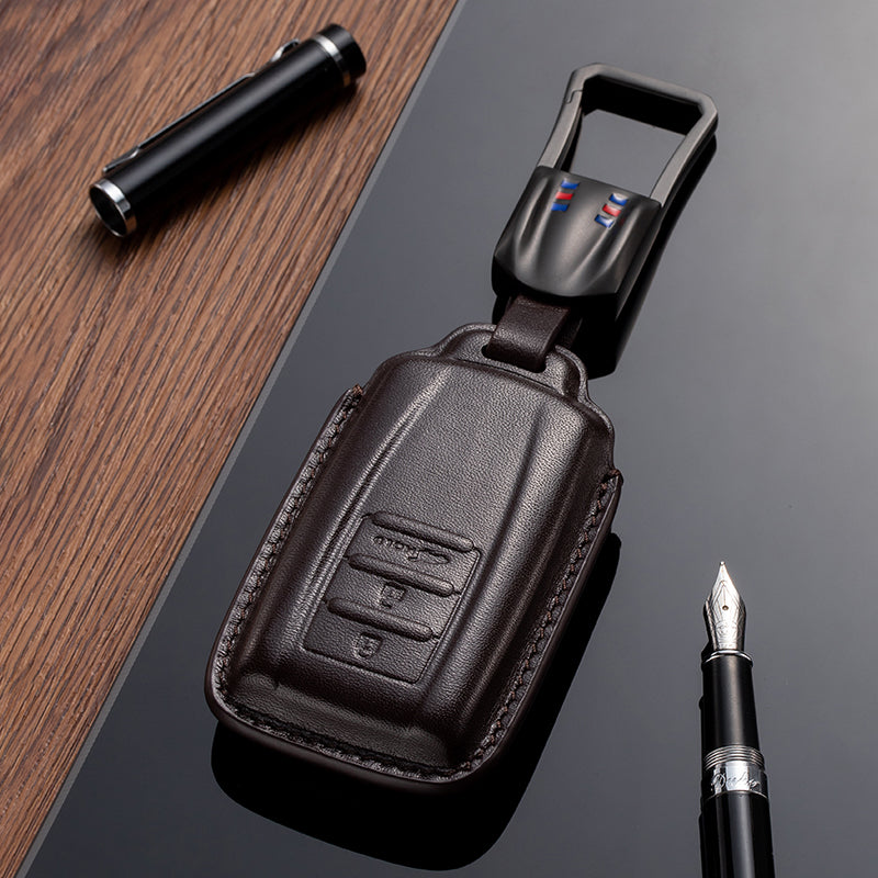 Leather Key Fob Cover for Acura (Model A) - T-Carbon Official Store