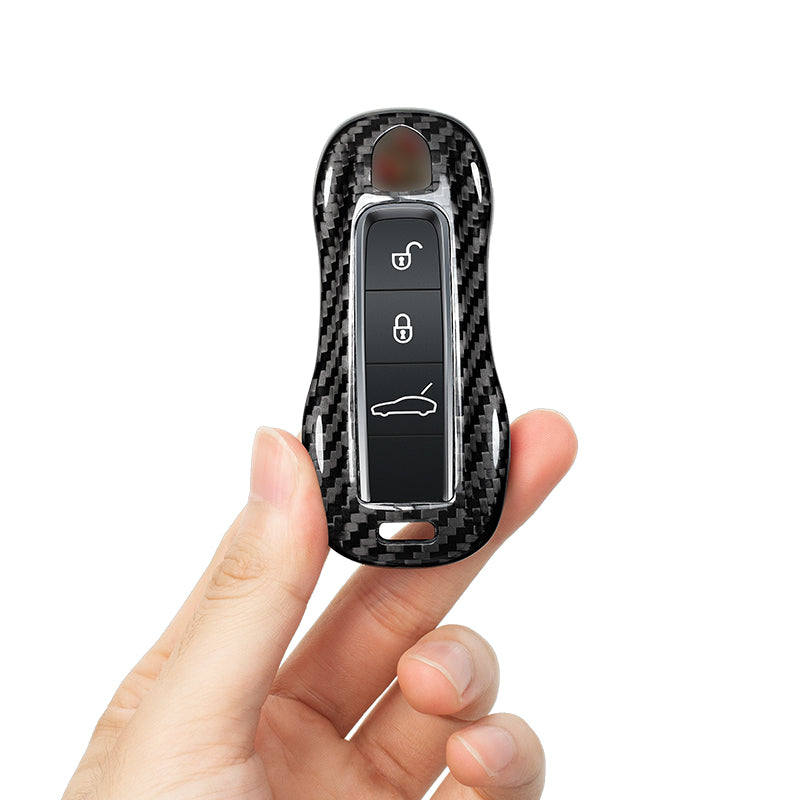 T-Carbon for Porsche Carbon Fiber Key Fob Case (Model C) - T-Carbon Official Store