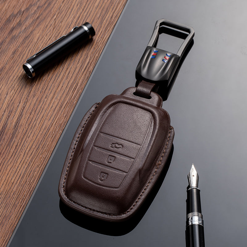 Leather Key Fob Cover for Toyota (Model B)