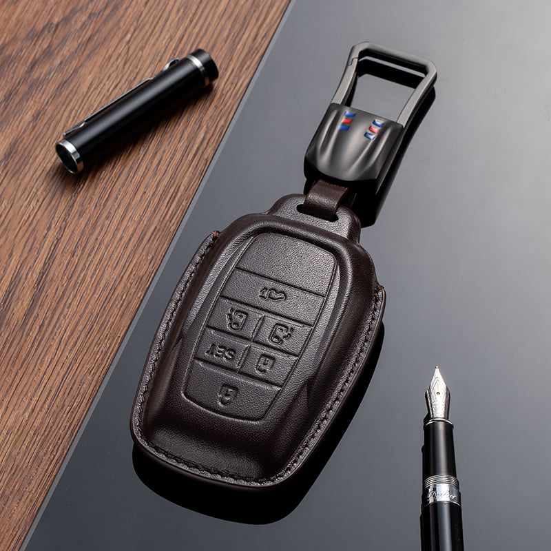 Leather Key Fob Cover for Toyota (Model B)