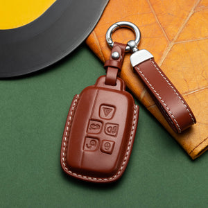 Buka gambar dalam slideshow, Land Rover Range Rover Exclusive Leather Key Fob Cover (Model A)
