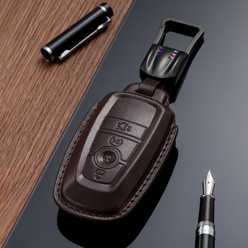 Leather Key Fob Cover for Ford (Model C) - T-Carbon Official Store