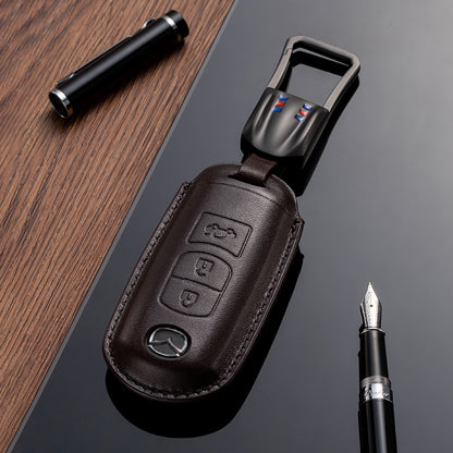 Leather Key Fob Cover for Mazda (Model A) - T-Carbon Official Store