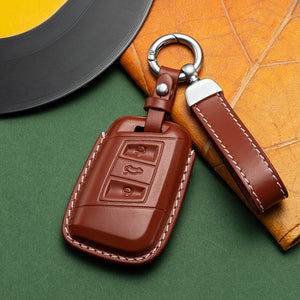 Open image in slideshow, Volkswagen Exclusive Leather Key Fob Cover (Model E)
