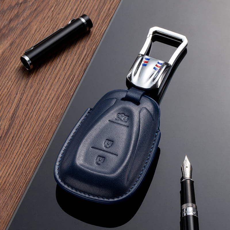 Leather Key Fob Cover for Chevrolet (Model B)
