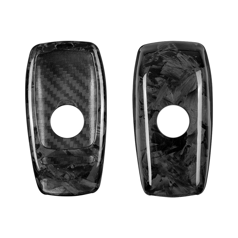 For Benz C-Class W206 2022-2024 Real Carbon Fiber Hard Shell Key Fob Cover  Case