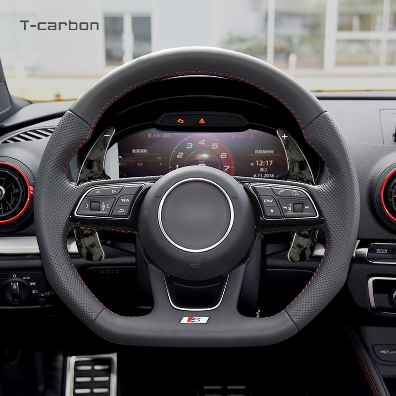 T-Carbon for Audi Carbon Fiber Paddle Shifters (Model D: 2016 onwards) - T-Carbon Official Store