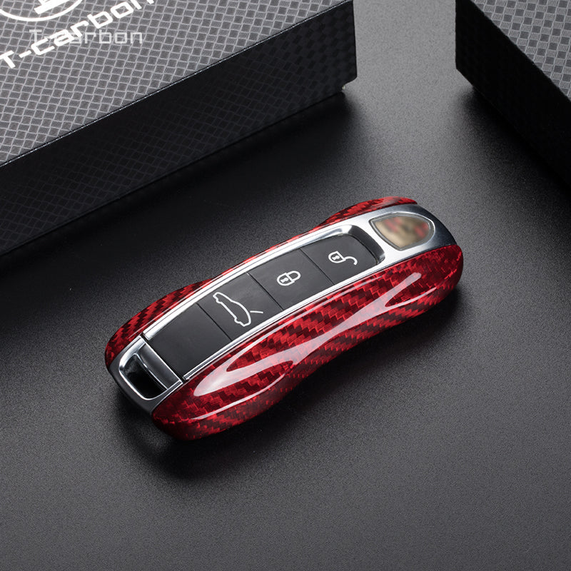 Porsche Carbon Fiber Key Fob Case (Model C) - T-Carbon Official