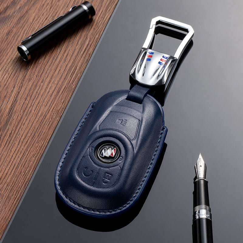 Leather Key Fob Cover for Buick (Model A) - T-Carbon Official Store