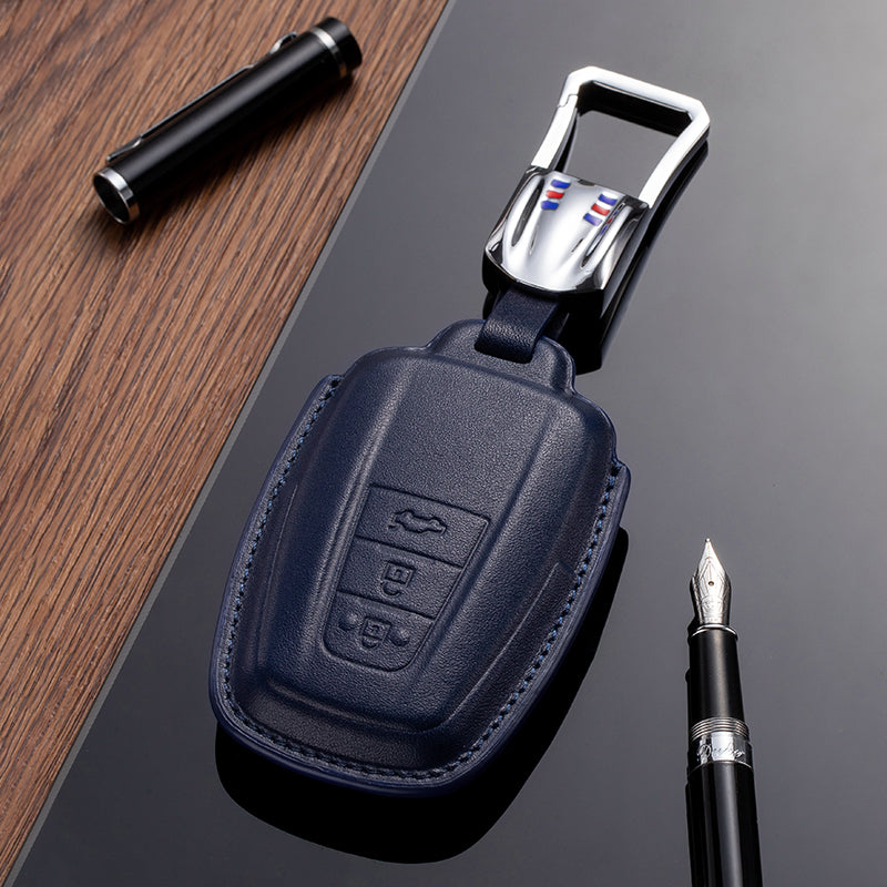Leather Key Fob Cover for Toyota (Model D) - T-Carbon Official Store