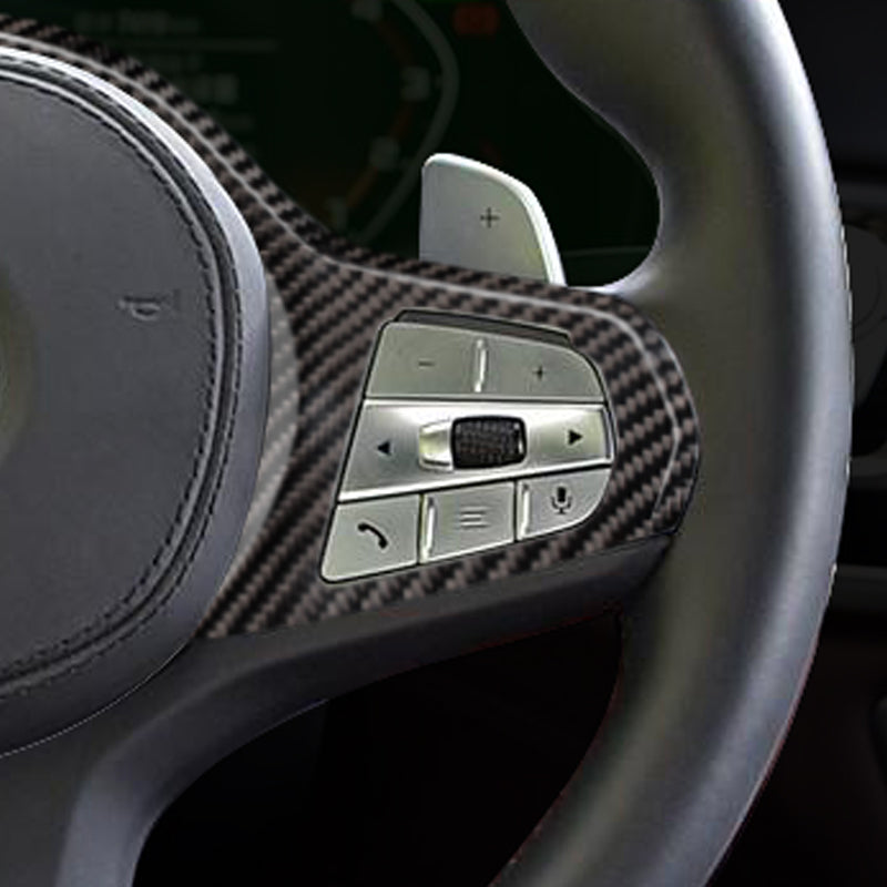 BMW Carbon Fiber Steering Wheel Cover (Model E: 2022-2023)