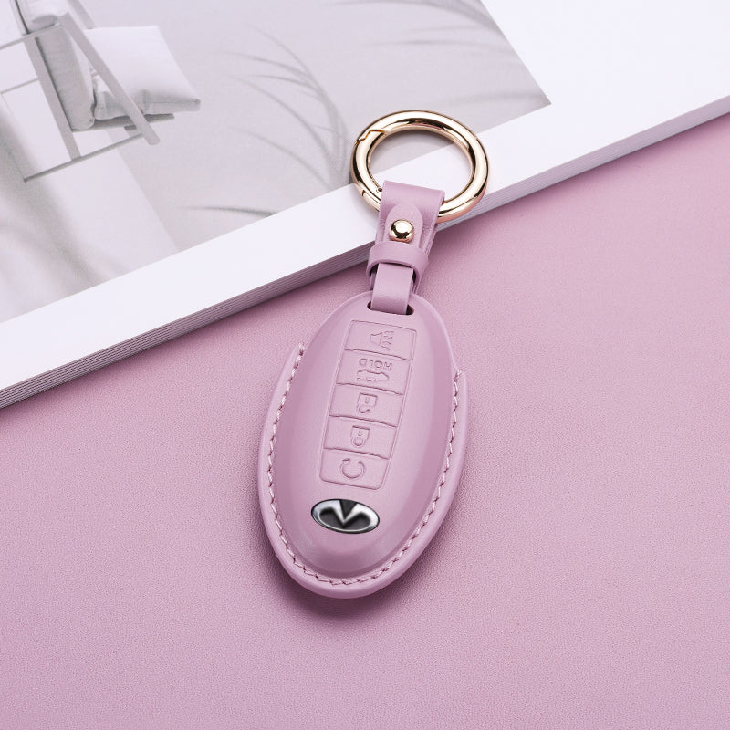 Pastel Leather Key Fob Cover for Infiniti (Model B) - T-Carbon Official Store