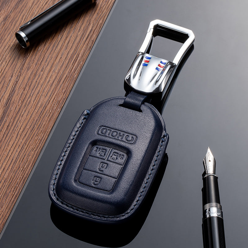 Leather Key Fob Cover for Honda (Model C) - T-Carbon Official Store