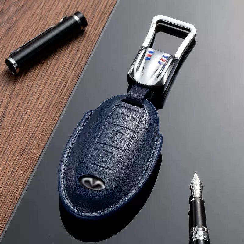 Leather Key Fob Cover for Infiniti (Model B) - T-Carbon Official Store