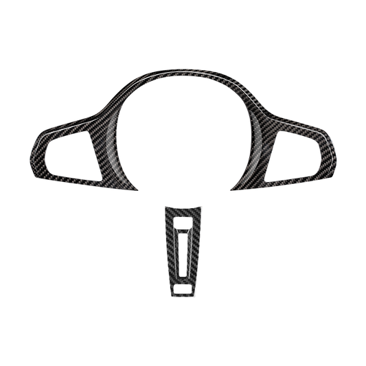 T-Carbon for BMW Carbon Fiber Steering Wheel Cover (Model E: 2022-2023)