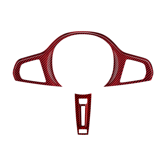 T-Carbon for BMW Carbon Fiber Steering Wheel Cover (Model E: 2022-2023)