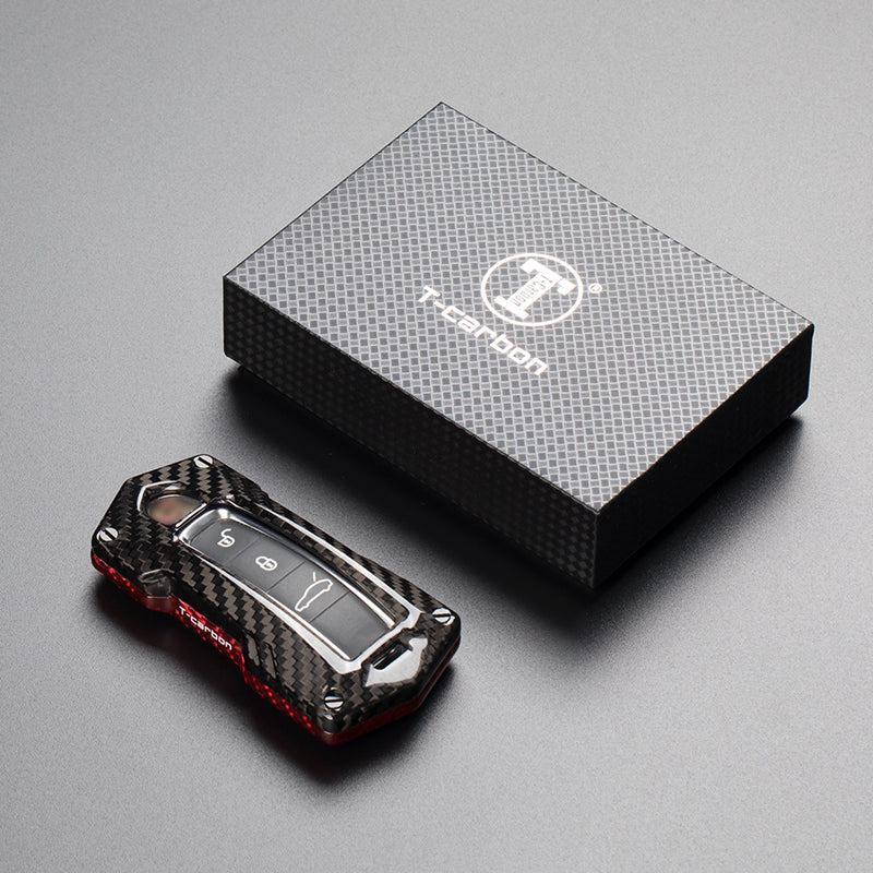 T-Carbon for Porsche Carbon Fiber Transformers Key Fob Case (Model C) - T-Carbon Official Store