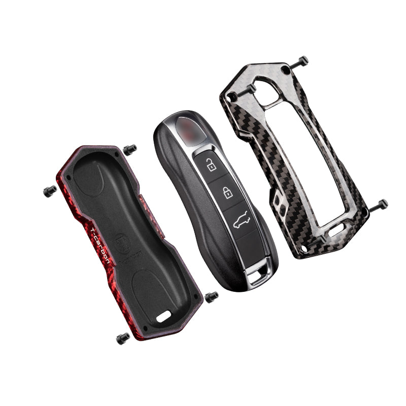 T-Carbon for Porsche Carbon Fiber Transformers Key Fob Case (Model C) - T-Carbon Official Store