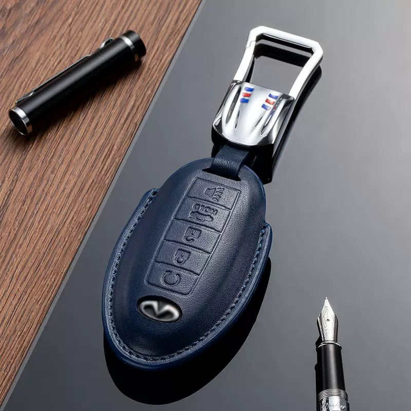 Leather Key Fob Cover for Infiniti (Model B) - T-Carbon Official Store