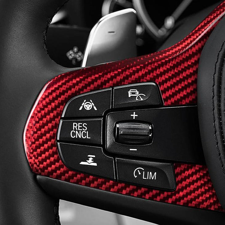 BMW Carbon Fiber Steering Wheel Cover (Model A: 2016-2018)