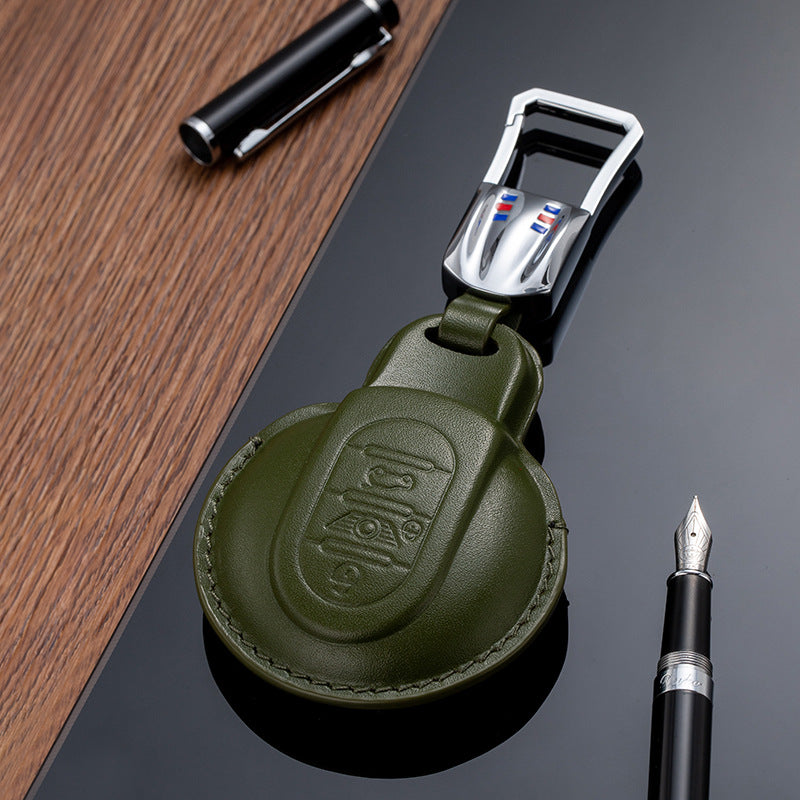 Leather Key Fob Cover for Mini (Model A) - T-Carbon Official Store