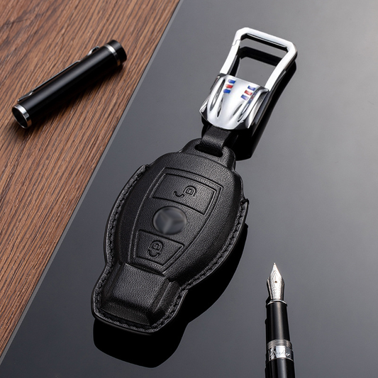 Leather Key Fob Cover for Mercedes Benz (Model A) - T-Carbon Official Store