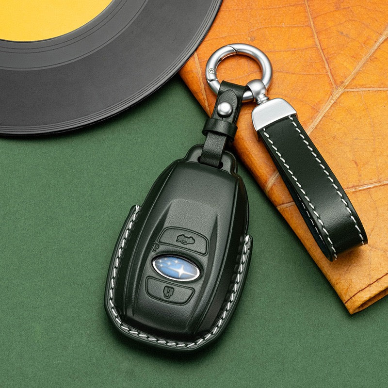 Exclusive Leather Key Fob Cover for Subaru (Model B)