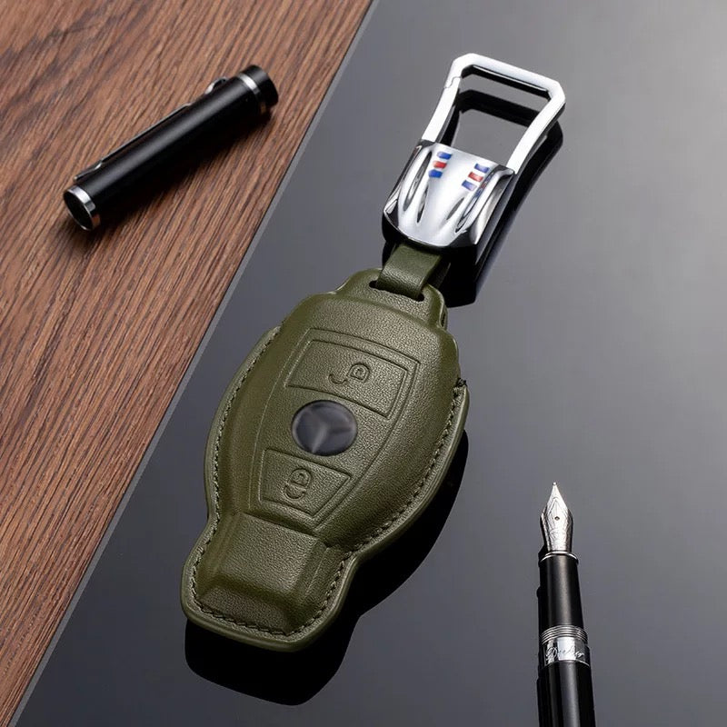 Leather Key Fob Cover for Mercedes Benz (Model A) - T-Carbon Official Store