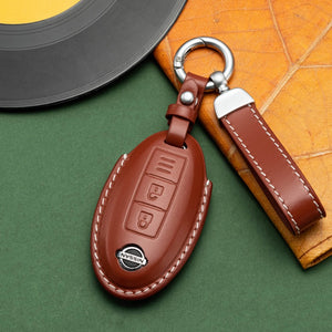 Abrir a imagem em apresentação de diapositivos, Nissan Exclusive Leather Key Fob Cover (Model A)
