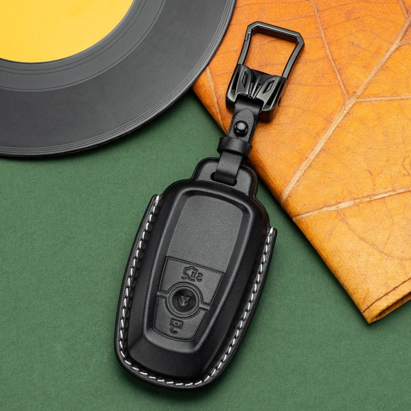 Exclusive Leather Key Fob Cover for Ford (Model C)