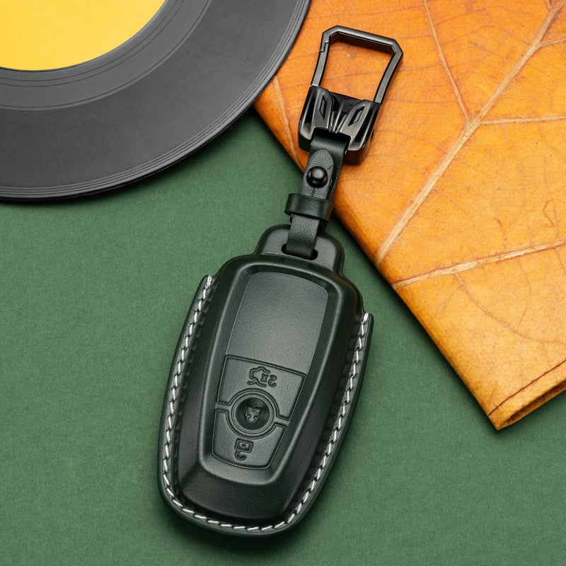 Exclusive Leather Key Fob Cover for Ford (Model C)