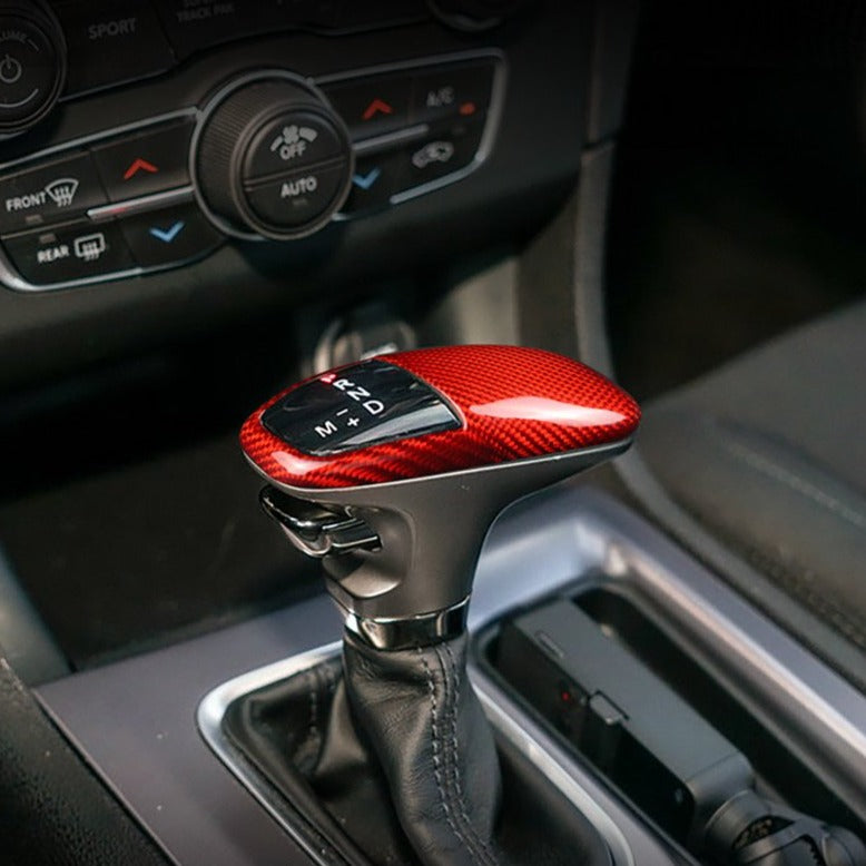 Carbon Fiber Gear Selector Cover for Dodge (Model A)