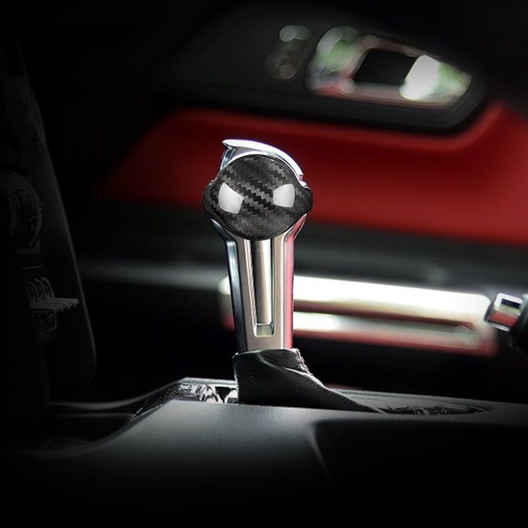 Carbon Fiber Gear Selector Cover for Ford Mustang (Model A)