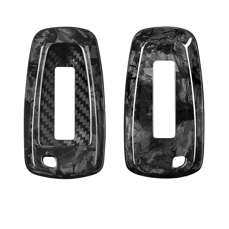T-carbon Real Carbon Fiber Key Fob Case For Corvette C8 (2020-2024) - Black