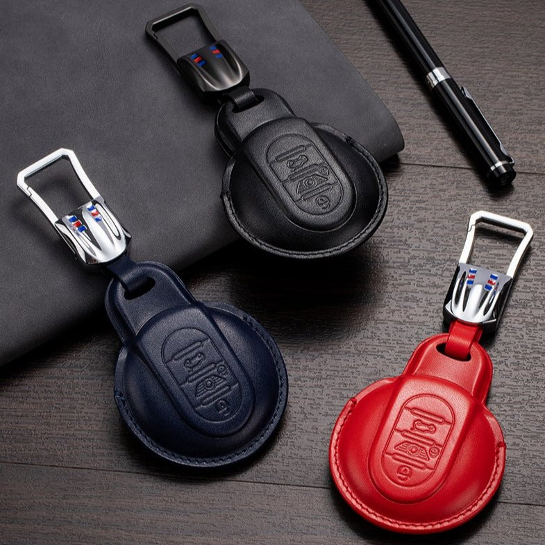 Leather Key Fob Cover for Mini (Model A) - T-Carbon Official Store