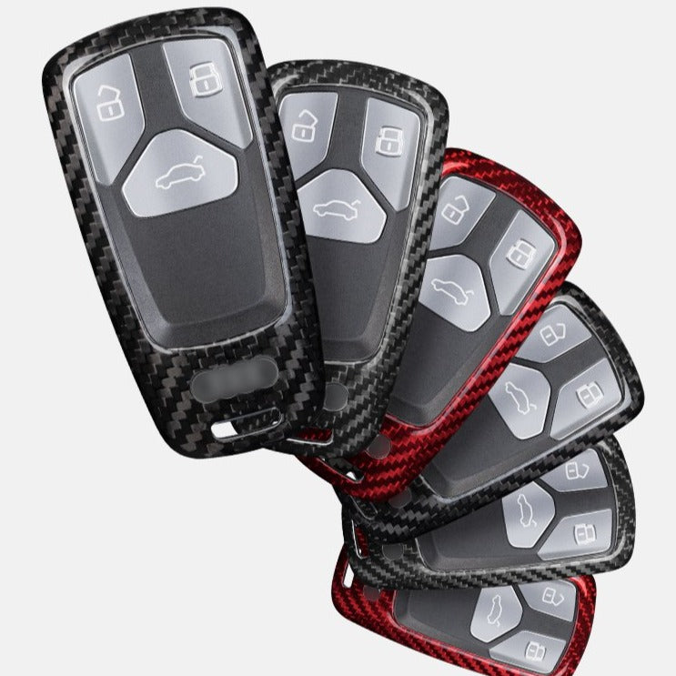 Audi Carbon Fiber Key Fob Case (Model C) - T-Carbon Official