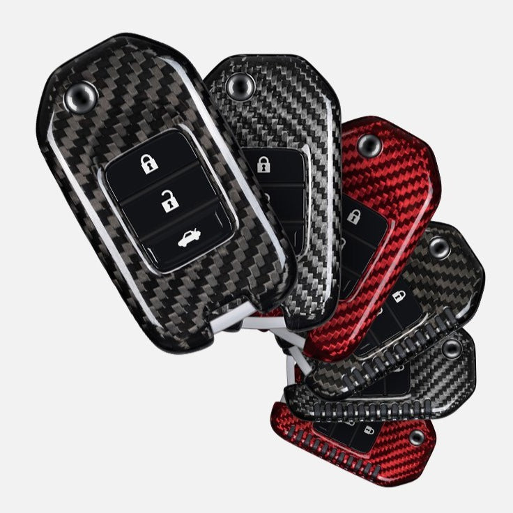 Honda Carbon Fiber Key Fob Case (Model D) - T-Carbon Official