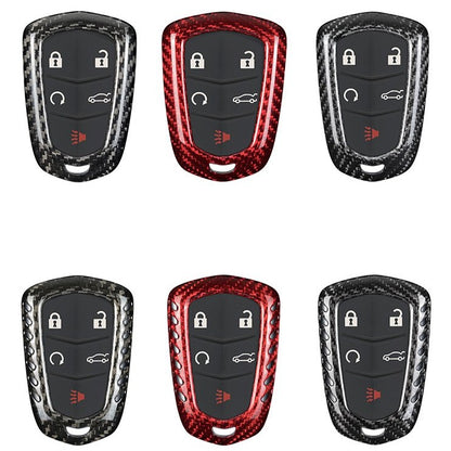 T-Carbon for Cadillac Carbon Fiber Key Fob Case (Model A) - T-Carbon Official Store